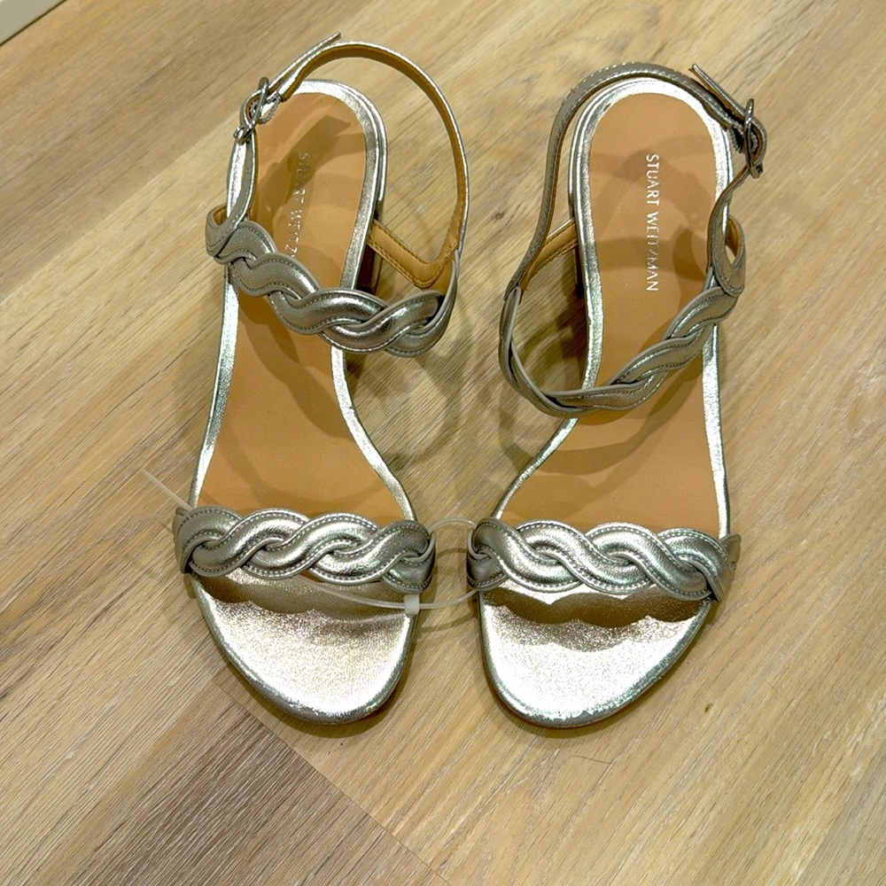 Stuart Weitzman heels silver /size 6